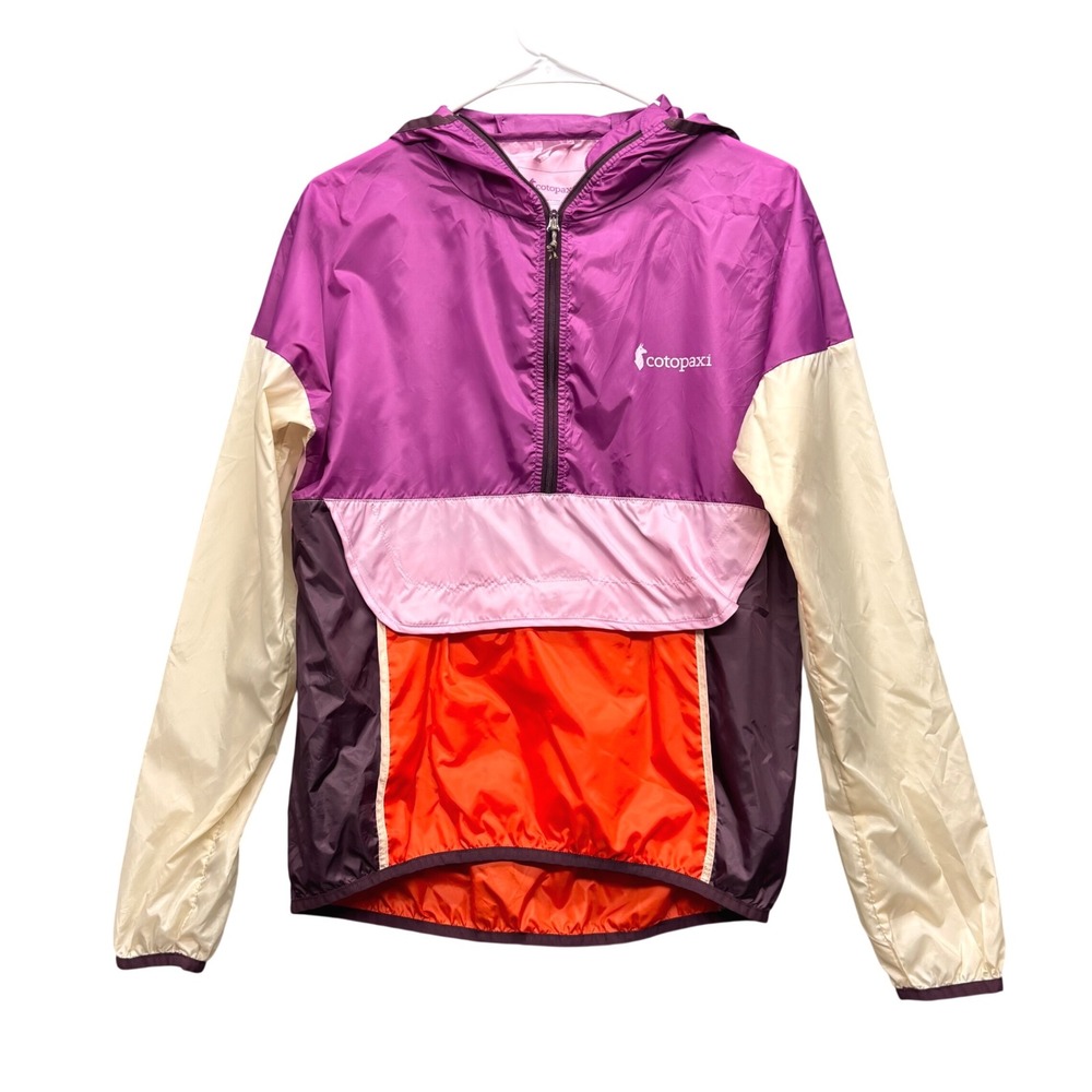 Cotopaxi Teca Half Zip Windbreaker Womens XS Purple Multi Colorblock Outdoor